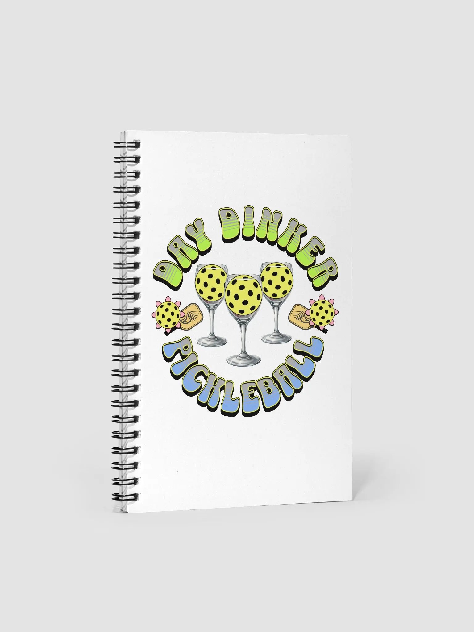 Day Drinker Pickleball Whimsical Notebook product image (1)
