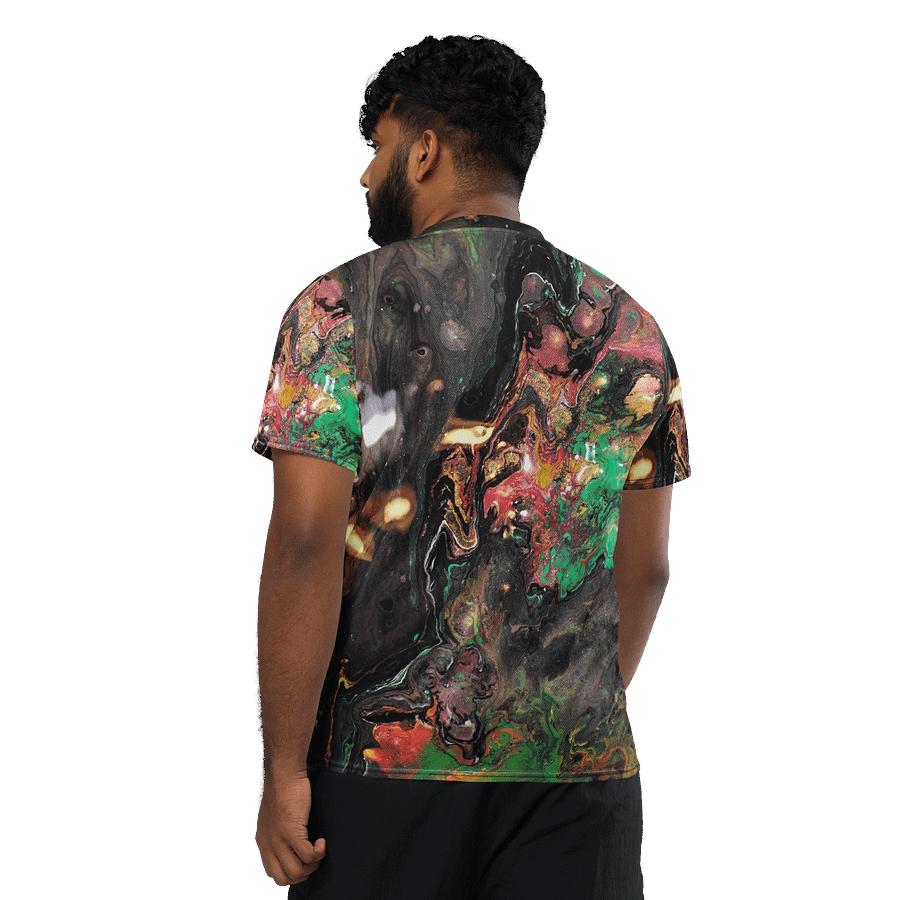 Bucket of paint creates galaxies Eco-Friendly All-Over Sports Jersey product image (3)