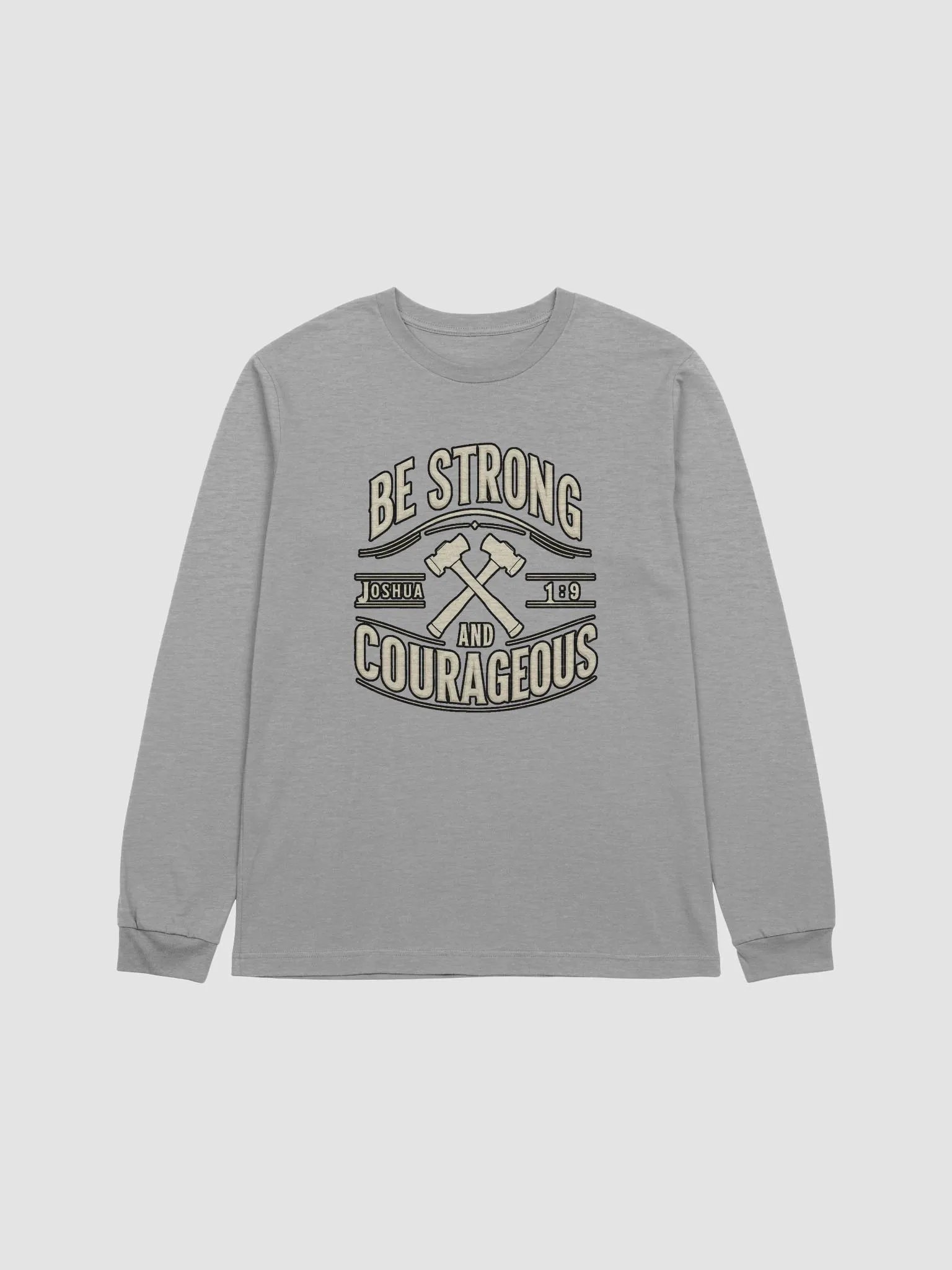 Be Strong and Courageous Long Sleeve Tee product image (2)