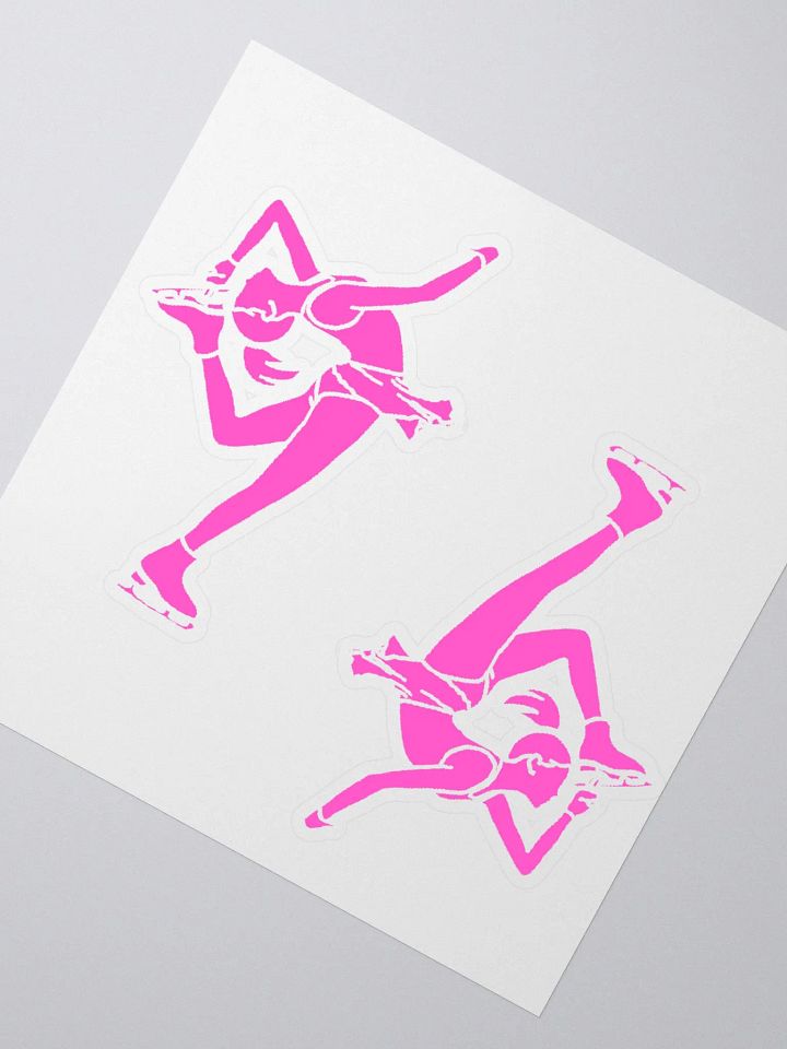 Ice Skater Sticker Set pink product image (5)