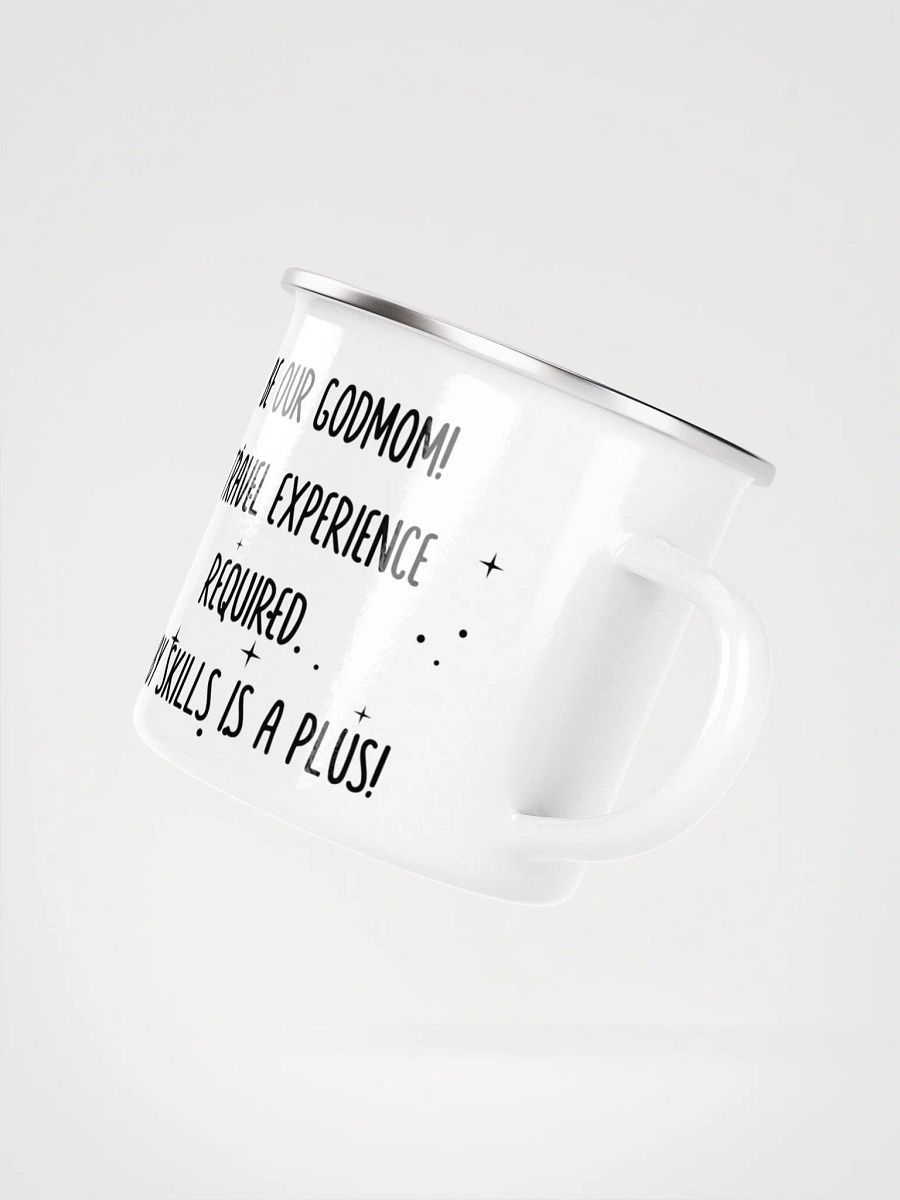 Camping Godmother-To-Be Proposal Gift - Camping gear Enamel Mug product image (5)
