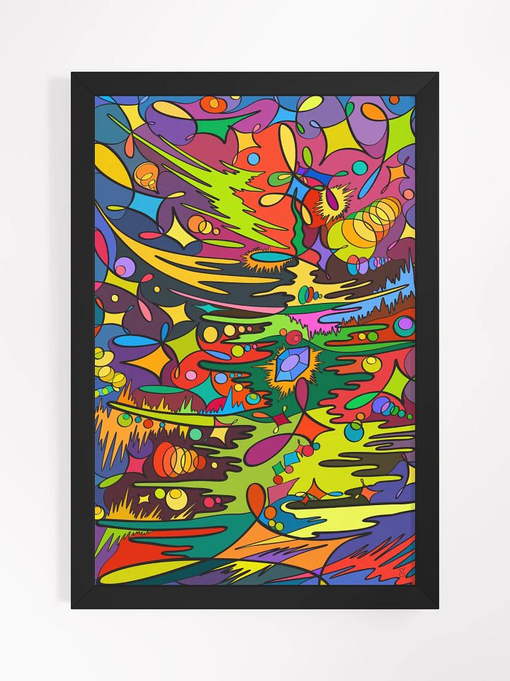 Vibrant Ayous Wood Framed Matte Poster - New Year Tree product image (4)