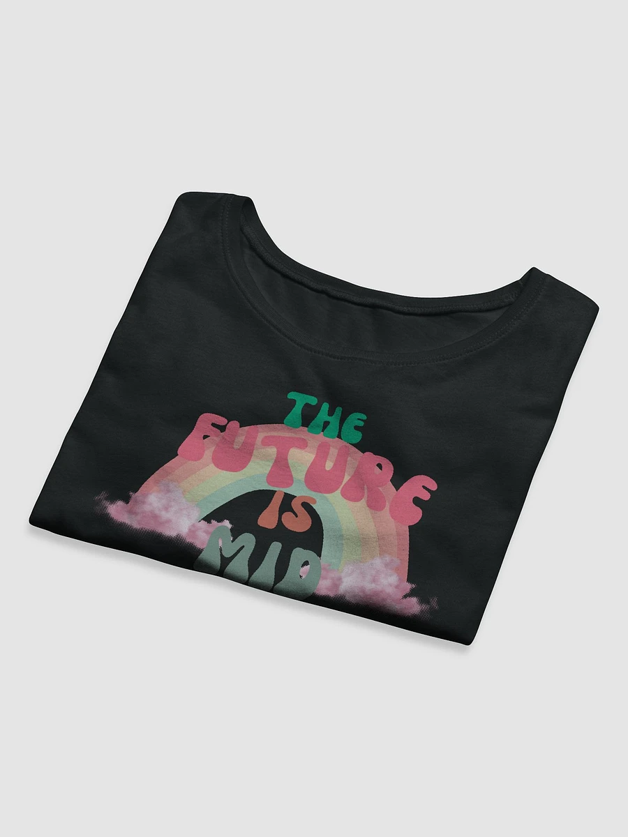 The Future is Mid Retro Crop Top Baby Tee product image (8)