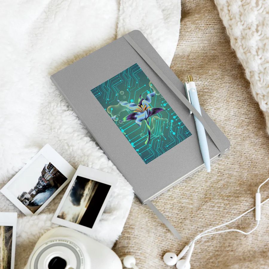 Floral Tech Fusion Hardcover Journal for the Techi lady or gent son daughter product image (10)