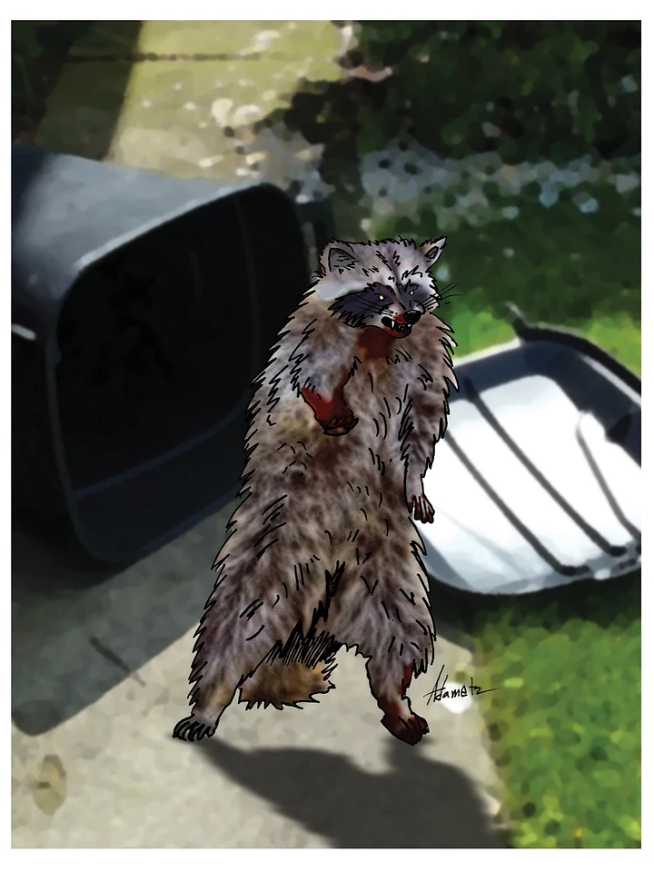 Roadkill Raccoon - Game Card product image (1)