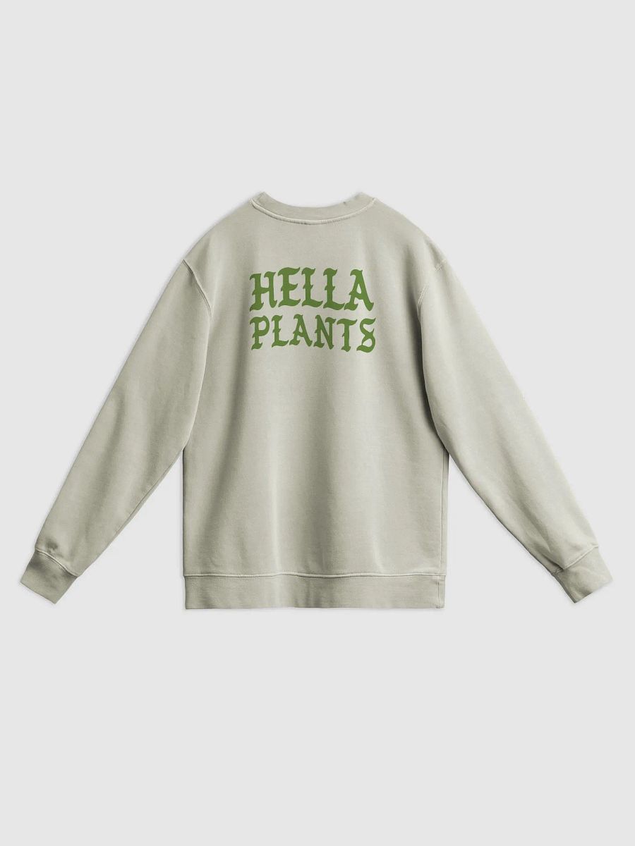 HELLA PLANTS unisex midweight pigment dyed sweatshirt product image (2)