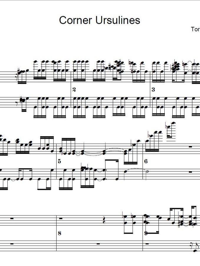 Corner Ursulines - Piano sheet music product image (1)