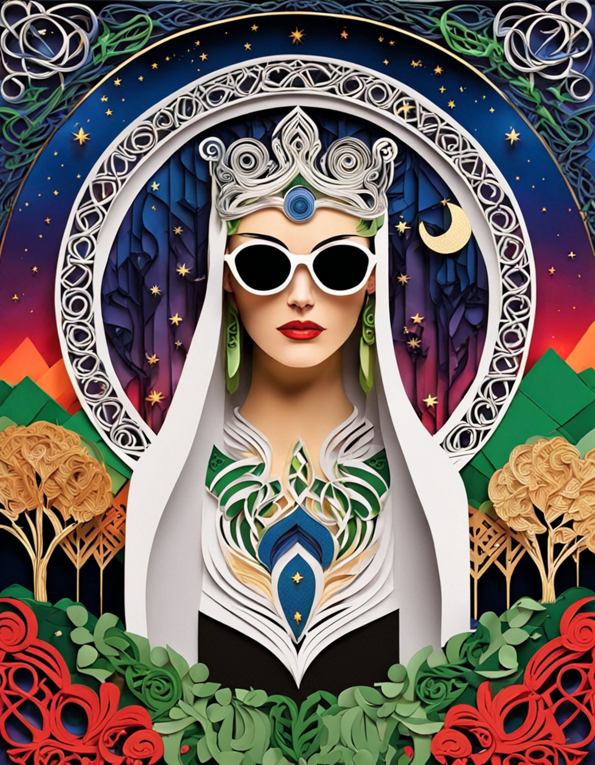 Winter Wiccan 17 - Instant Download product image (1)