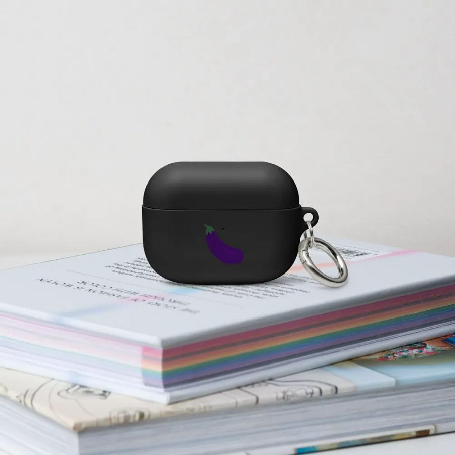 I Love Eggplant AirPods Case product image (65)