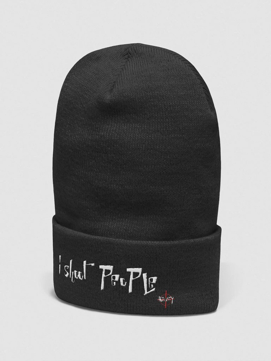 i shoot people cozy cuffed beanie product image (2)
