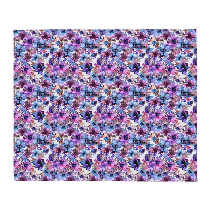 Purple Flowers Blanket product image (2)