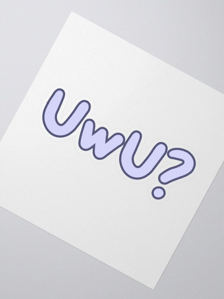 UwU? Sticker, Blue product image (4)