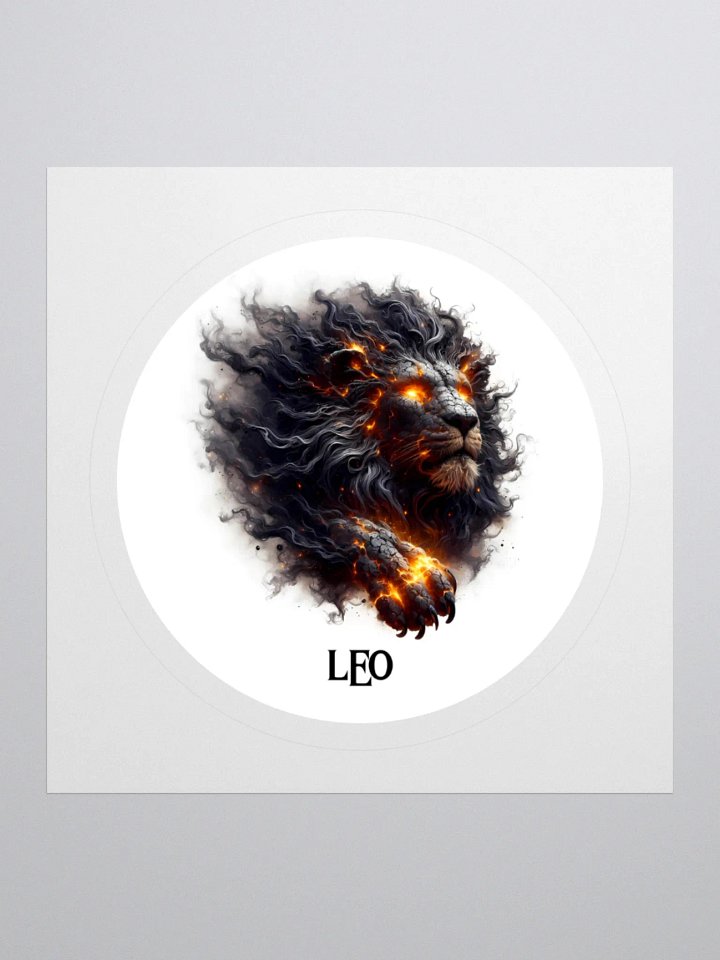 Mythical Leo Zodiac Round Sticker product image (2)