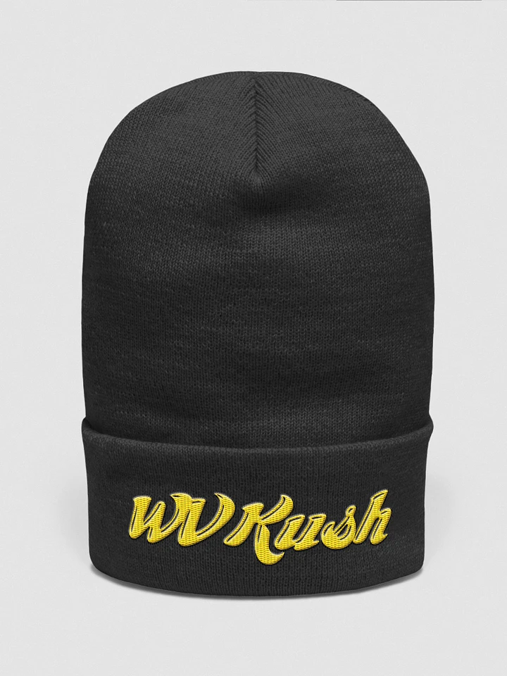 WVKush Logo Beanie (gold logo) product image (1)