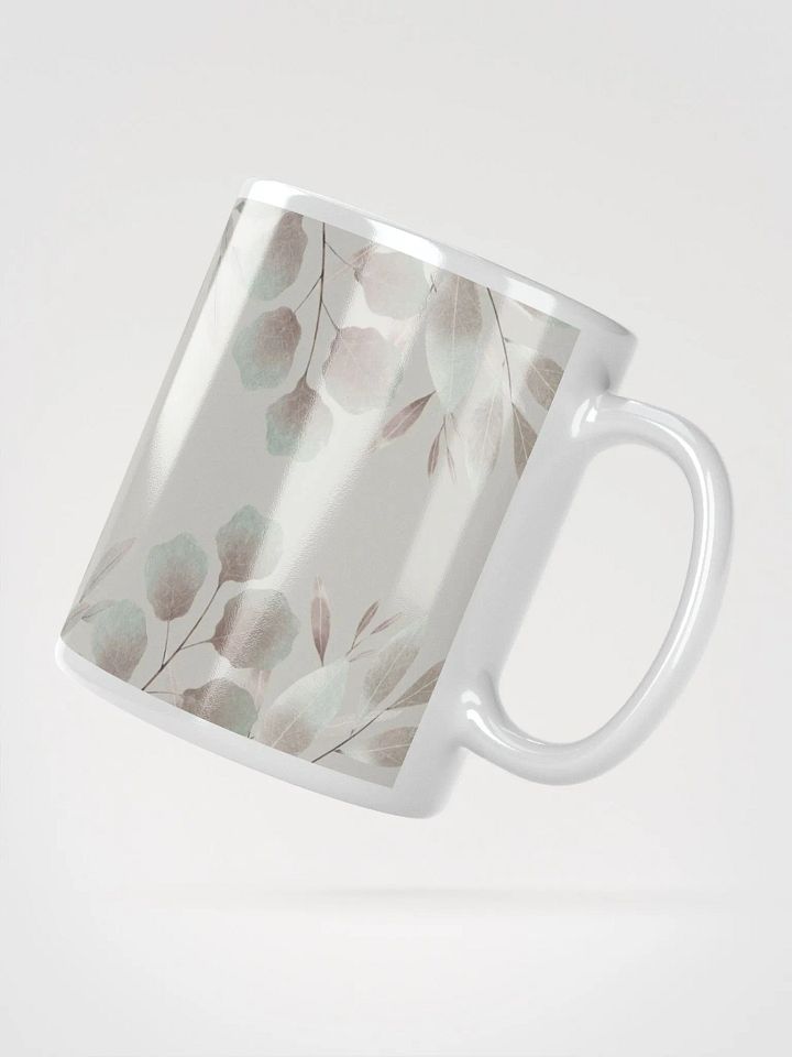 Pastel Leaf White Mug product image (4)