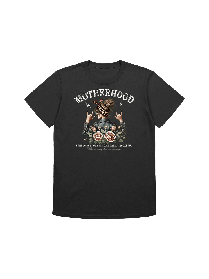 Rockin' Motherhood - Edgy Mom Empowerment Graphic T-Shirt product image (1)