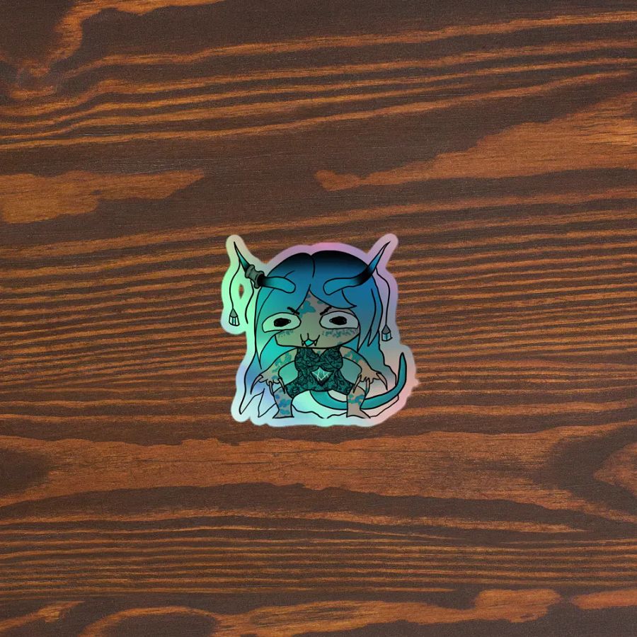 gremlin Dragon choasHOLOGRAPHIC STICKER product image (3)