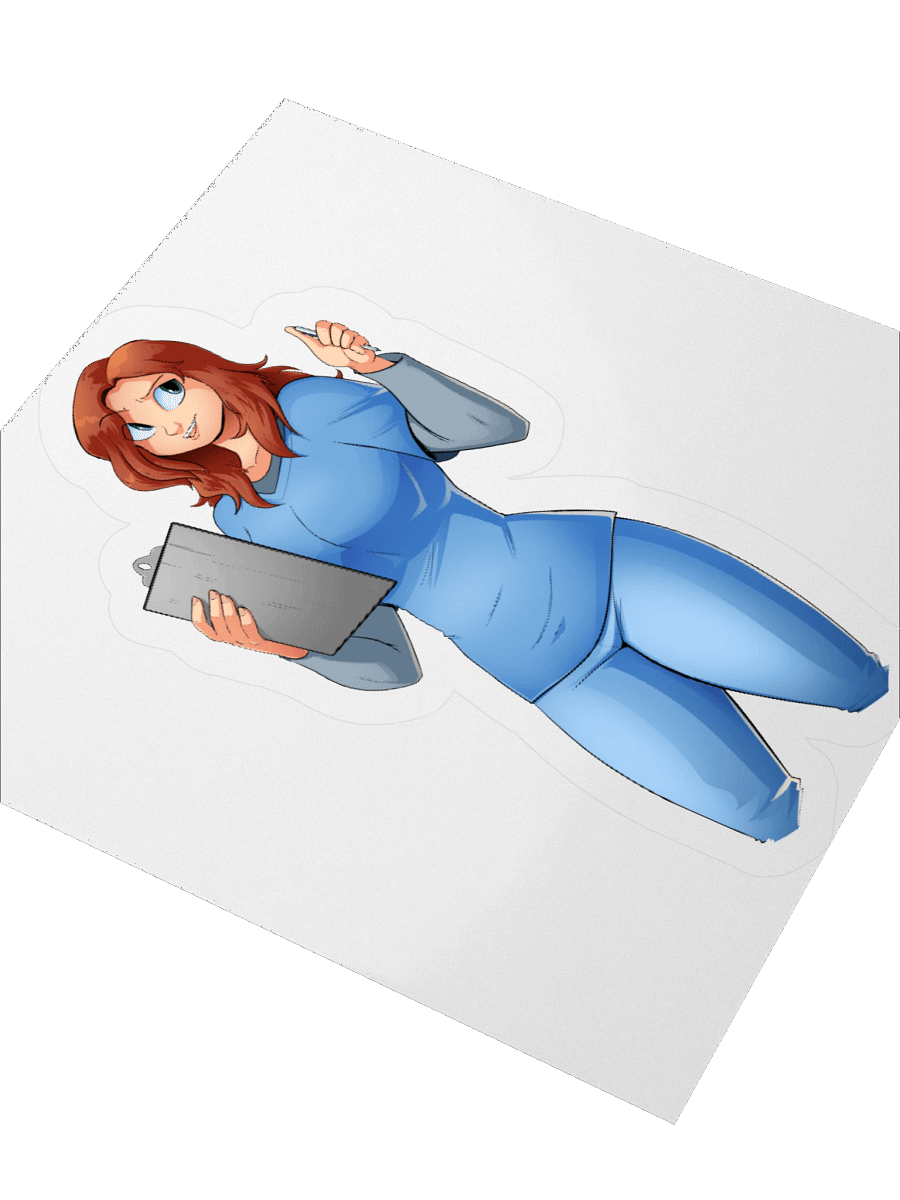 Claire Render Sticker product image (9)