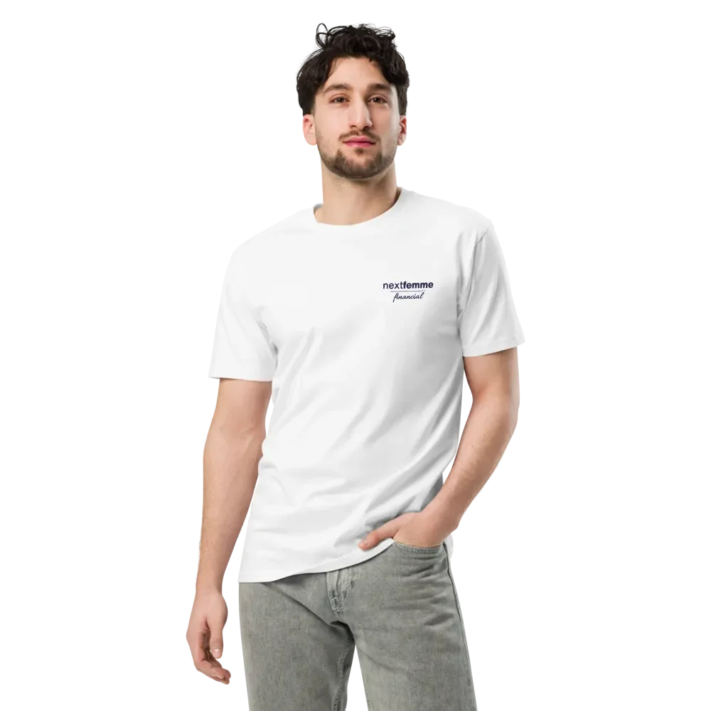 Supreme Comfort Premium Cotton Unisex Tee with Navy Logotype product image (5)