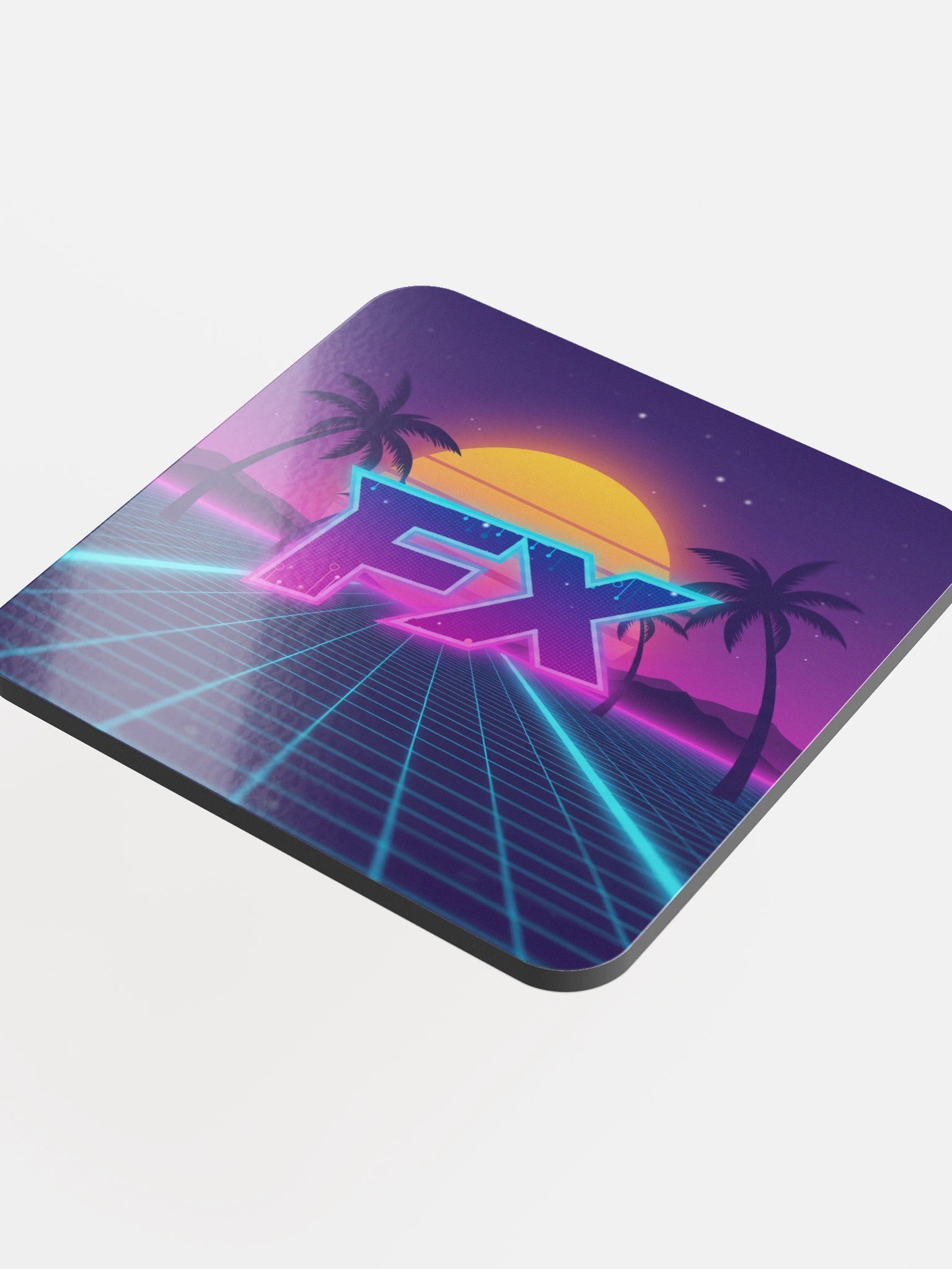 FX Synthwave Glass Coaster product image (4)
