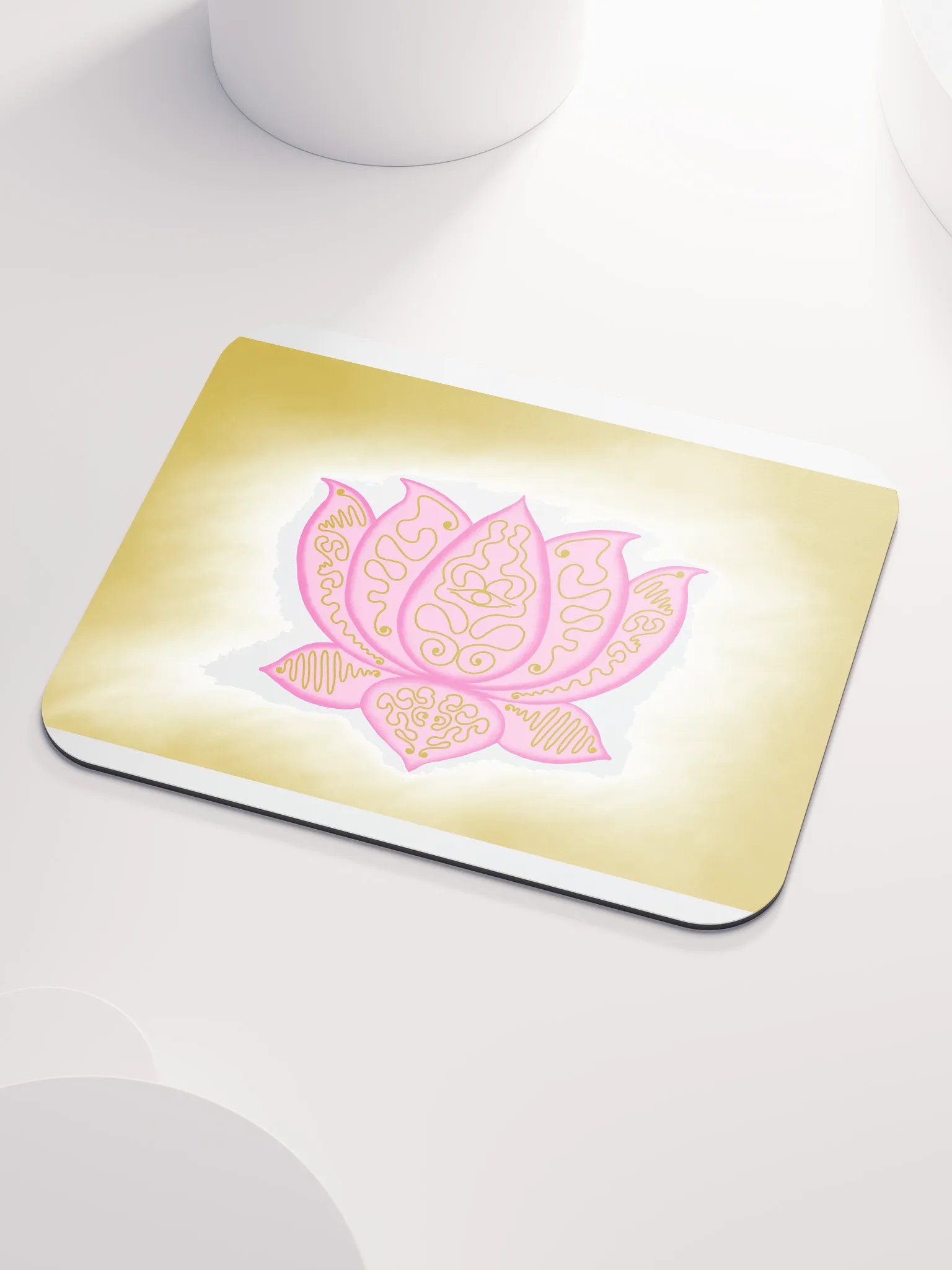 Golden Lotus Mouse Pad product image (3)