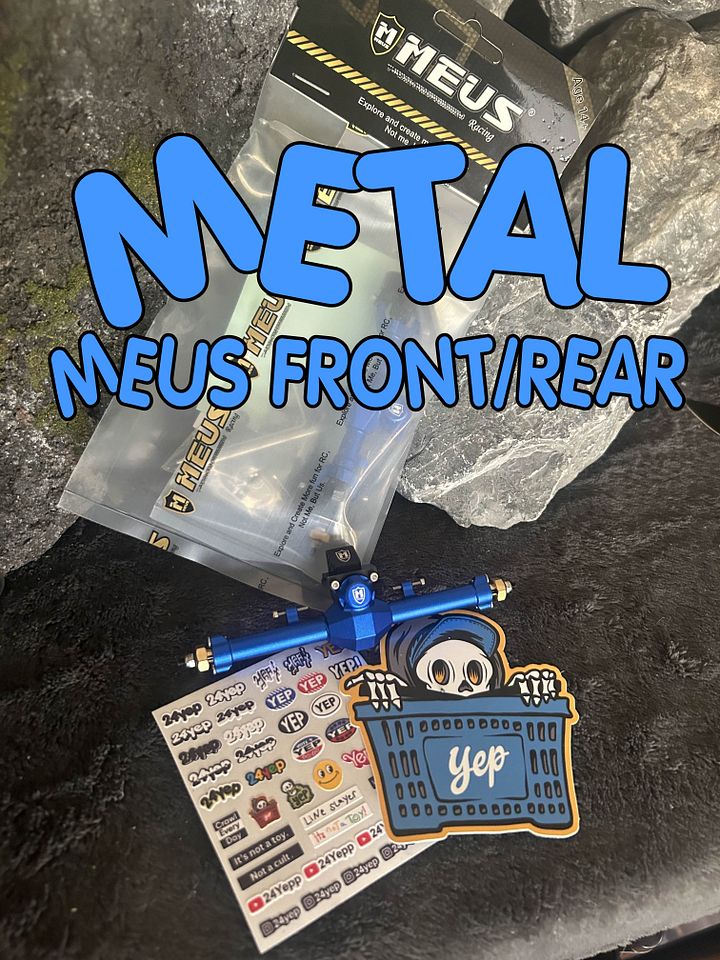 MEUS Racing SCX24 AXLES (Blue/Metal) product image (1)