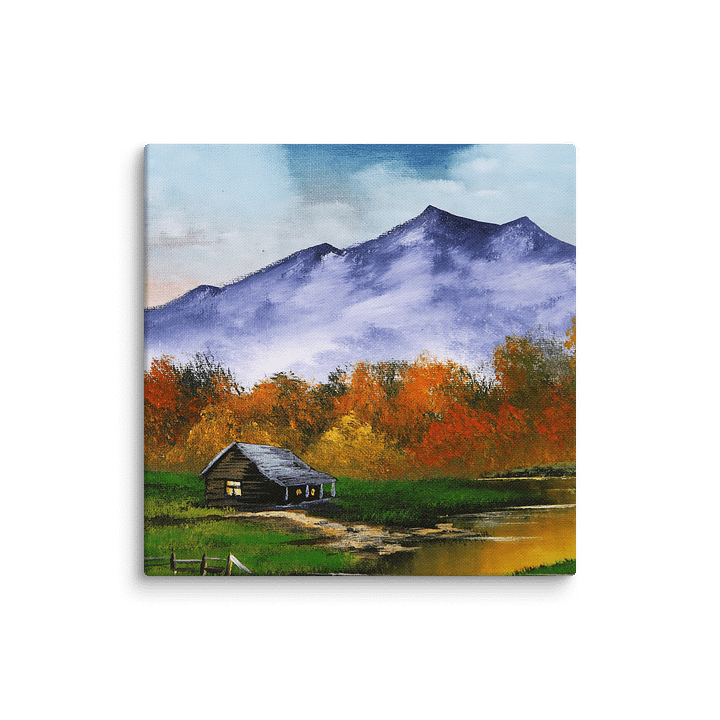 Log Cabin Autumn Landscape Big Mountain product image (17)