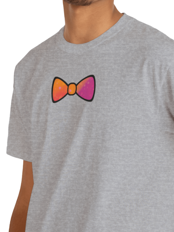 Orange/Purple Mix Watercolor Bow Tie Shirt product image (7)