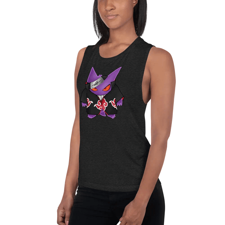 Gengar X Itachi Bella+Canvas Women's Flowy Muscle Tank product image (2)