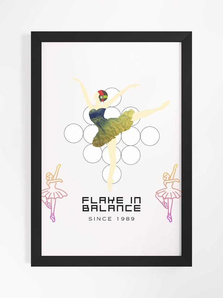 Flake in Balance Expression Framed High-Quality Matte Poster (in) product image (1)