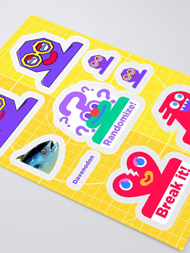 Davenodon Sticker Sheet product image (2)