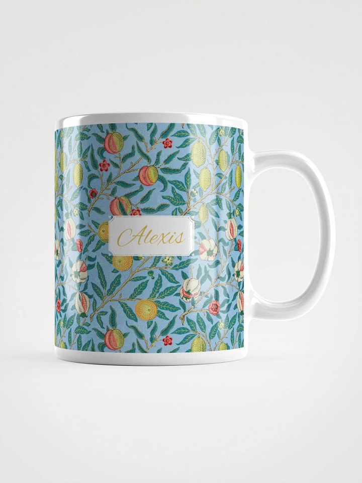 Personalized Four Fruits Pattern White Glossy Mug product image (1)