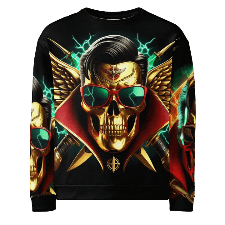 Golden Robot-Skull Face - Unisex Sweatshirt #12 product image (1)