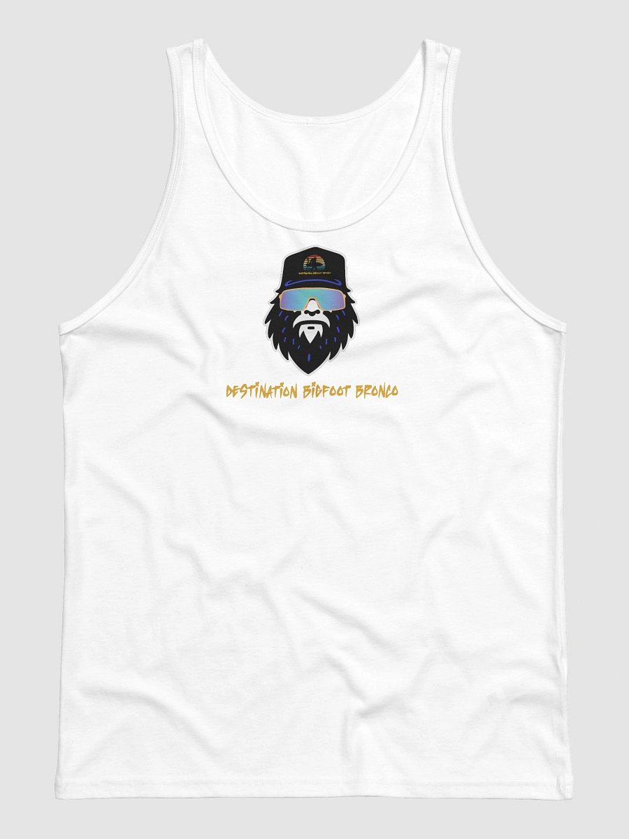Destination Bigfoot Bronco Synthwave Bella+Canvas Jersey Tank (White) product image (1)