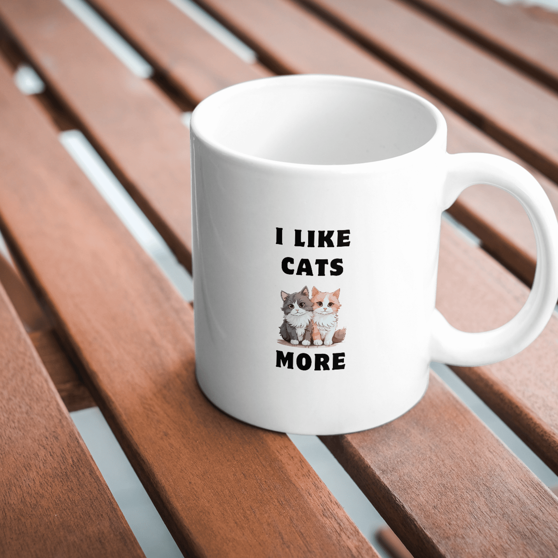 I Like Cats More Mug product image (1)