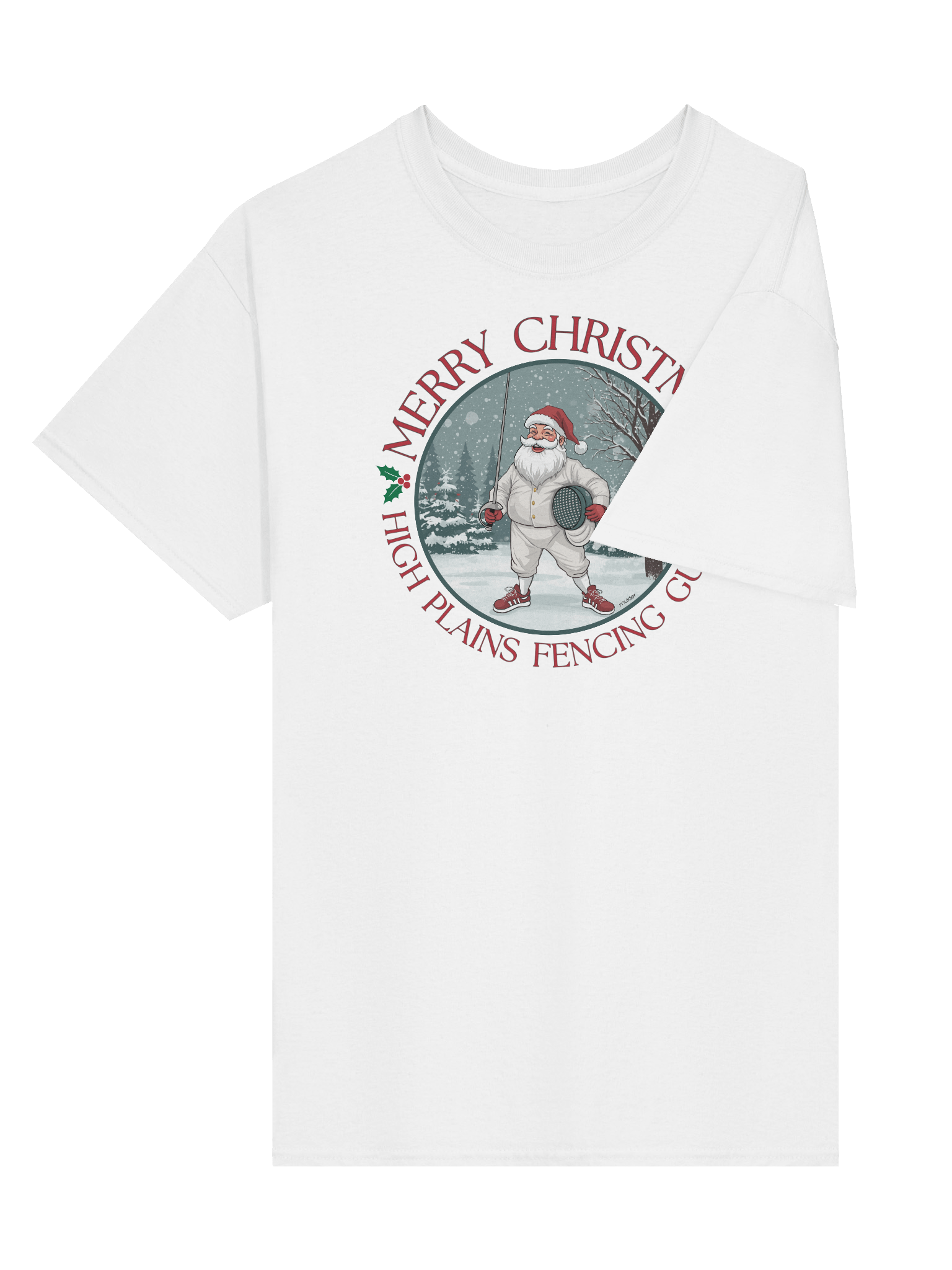 Santa Fencing Christmas Shirt product image (40)
