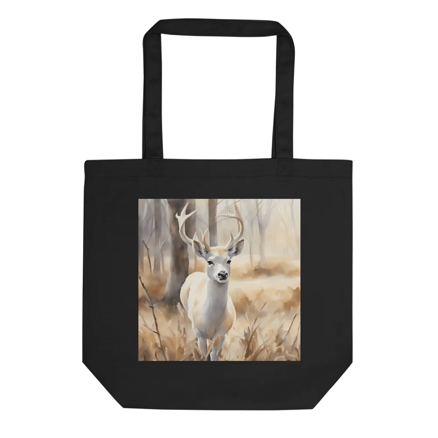White Dear Deer, Organic Cotton Twill Tote Bag product image (5)