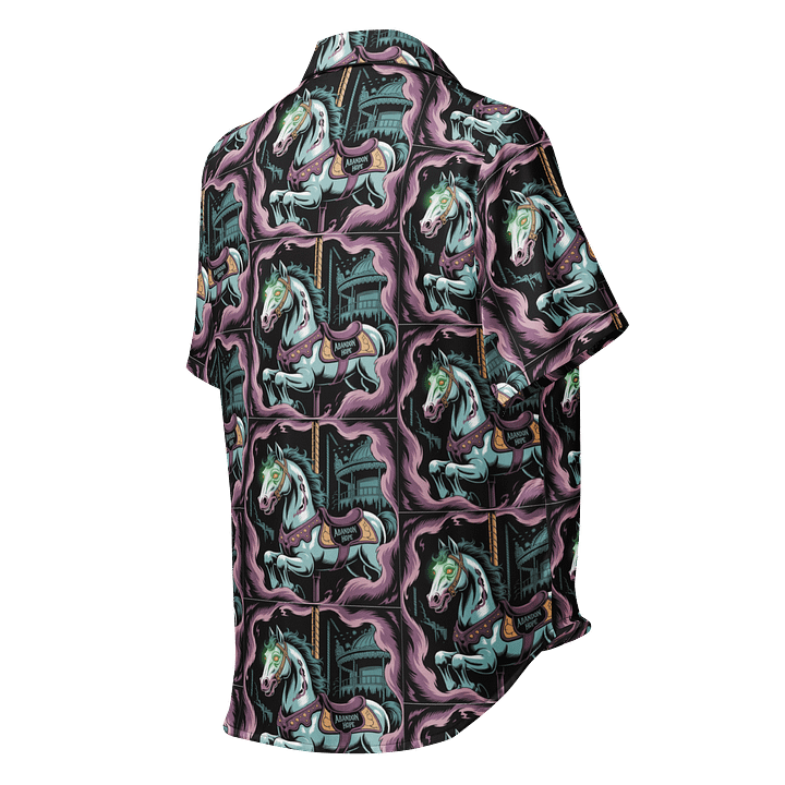 Midnight Veil Designs 'Haunted Carousel' Gothic Pyjama Top - All-Over Print Women's Short Sleeve product image (2)