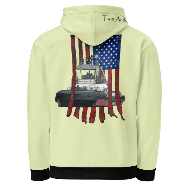 snow flurry Athena Tug & CE Flage Hoodie product image (1)