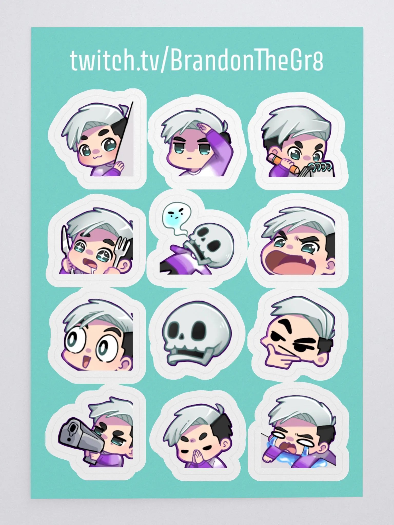 Emotes Sticker Sheet - HLD Edition product image (3)