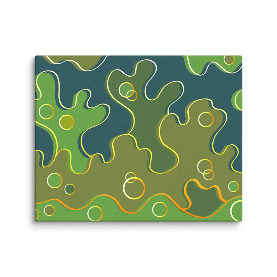 Organic Waves Canvas Art - Abstract Landscape No. 5 product image (1)