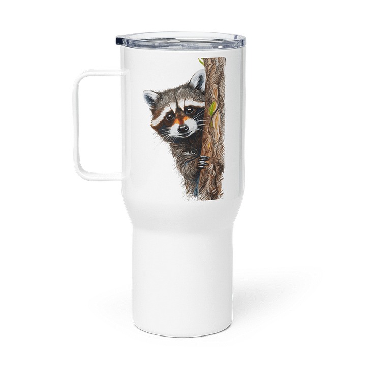 Peekaboo Raccoon Travel Mug product image (1)