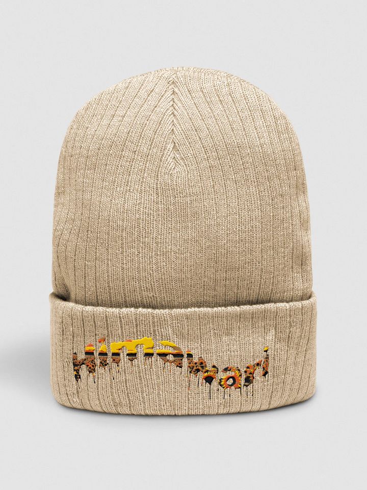 Sunflower Sunset Ribbed Beanie product image (2)