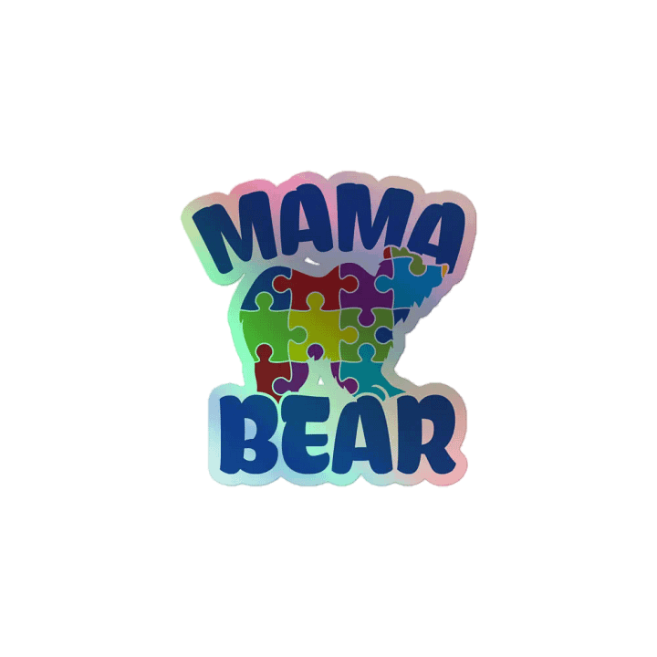 Mama Bear Holographic Sticker product image (1)