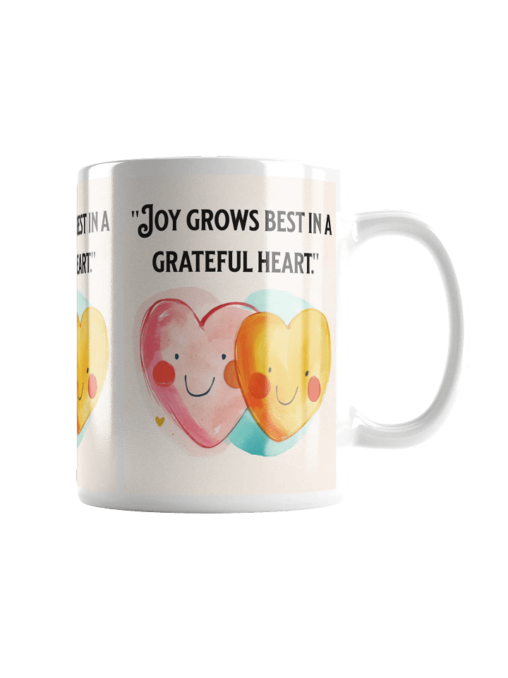 Grateful Hearts White Glossy Mug product image (1)