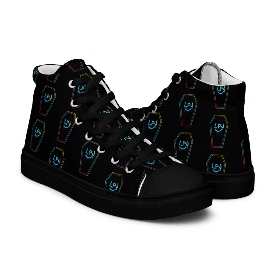 LPJ All-Over Coffin Canvas Print Hi-Tops product image (1)