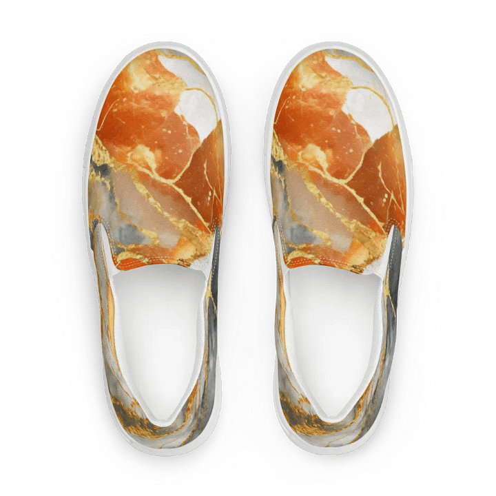 Golden Veins Stone Pattern Slip-On Shoes product image (2)