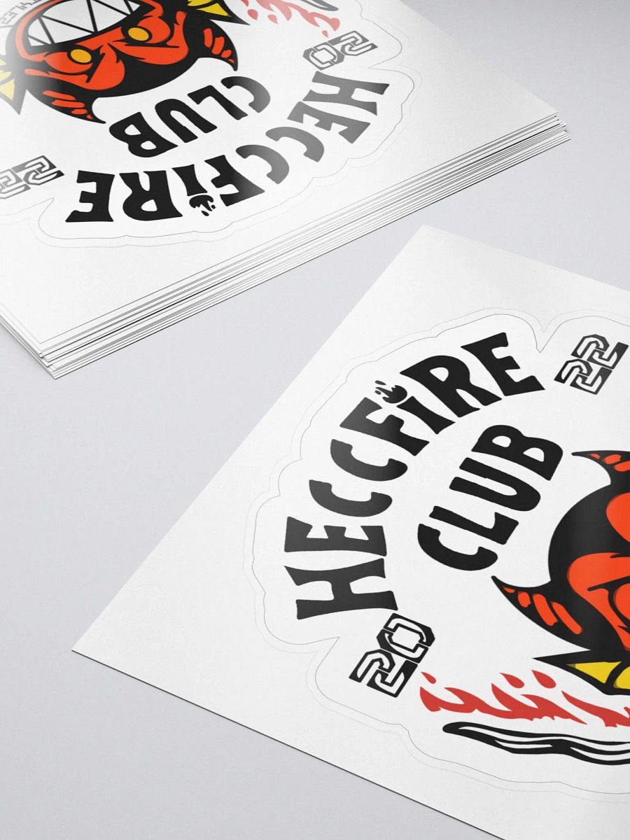 Weirder Stuff Collection - Heccfire Club Kiss Cut Sticker product image (6)