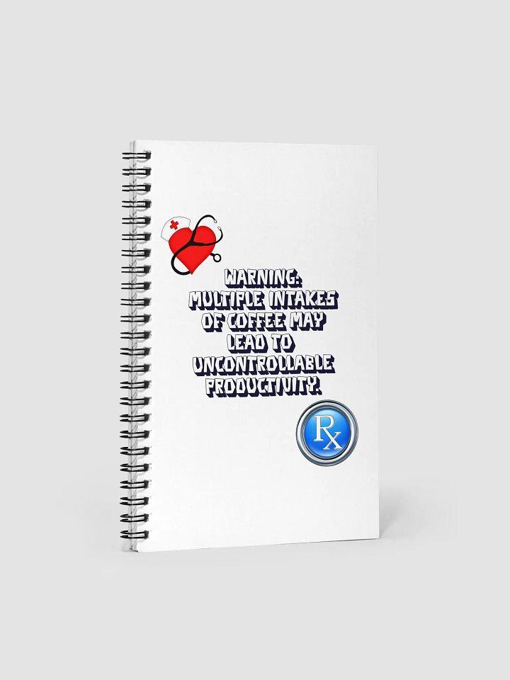 Multiple Intakes of Coffee May Lead To Productivity - Funny Spiral Notebook product image (1)
