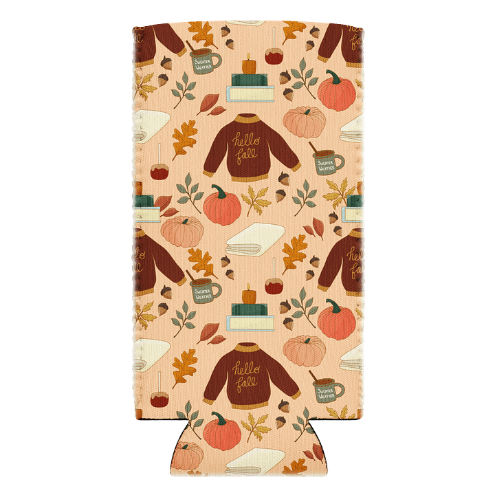 Cozy Fall Pattern Can Koozie product image (2)